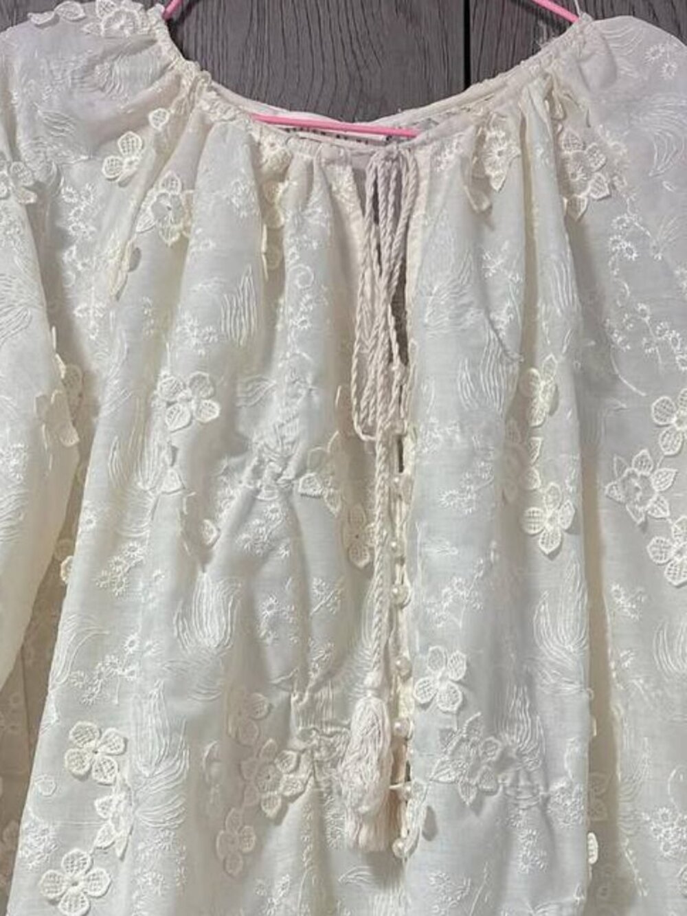 White Embroidered Blouse - Picture 2 of 3